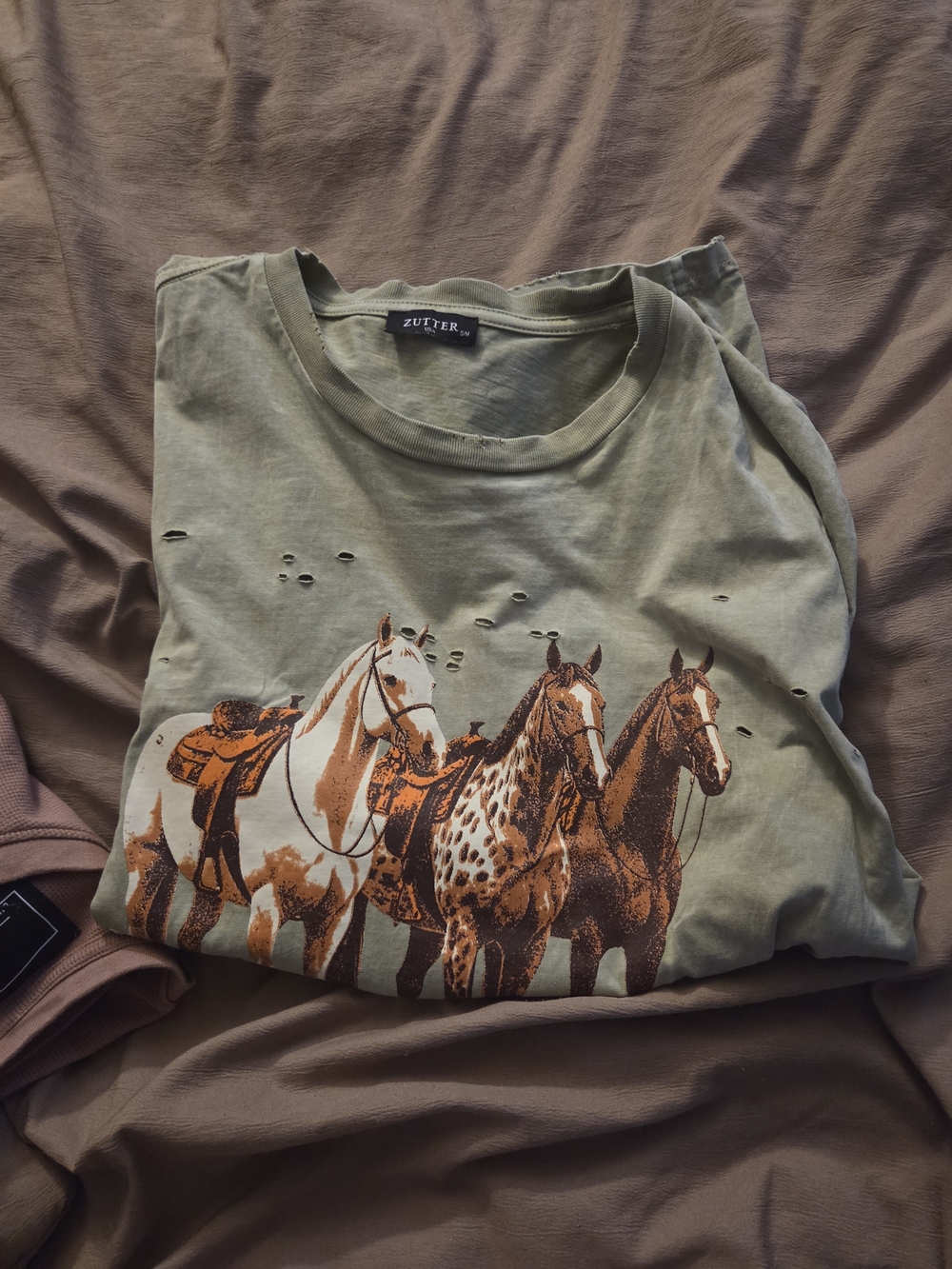 Lauriebelles Oversized Distressed Graphic T Shirt Size Medium